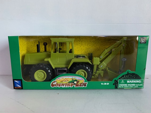 Farm Tractor met Shovel Groen - 1:32